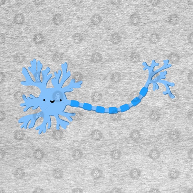 Cute Blue Neuron by Sofia Sava